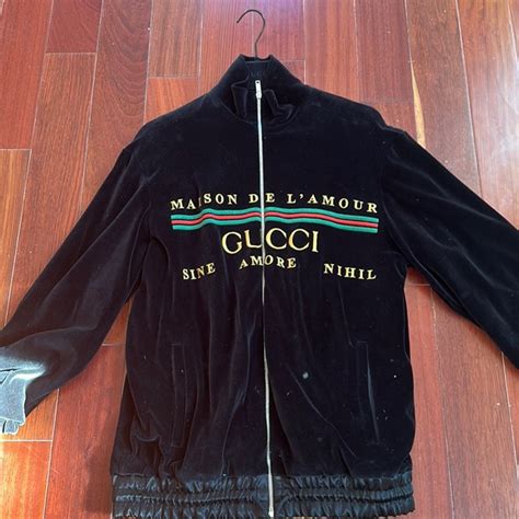 gucci velour jacket|net a porter gucci jacket.